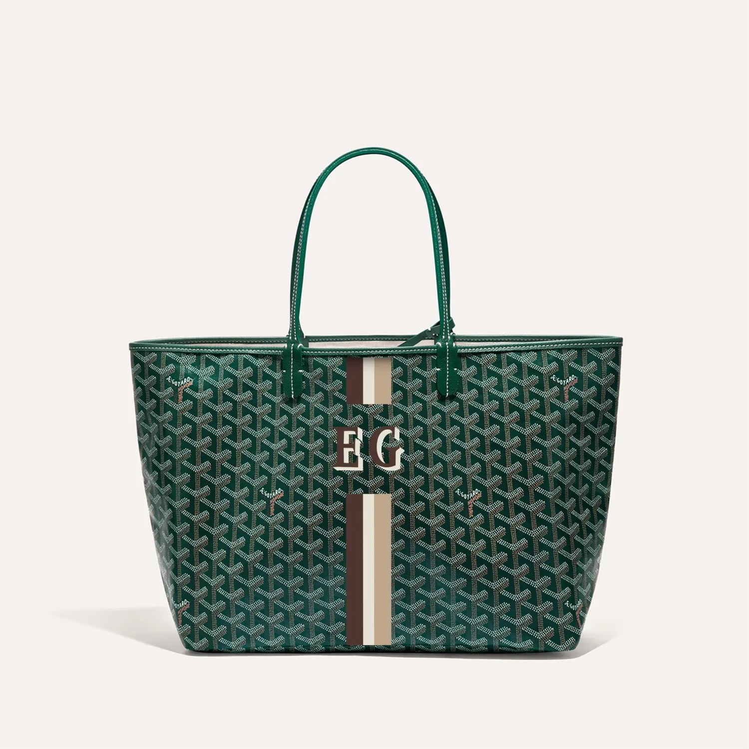 Goyard Saint Louis PM Bag Stripes and Lnitials - Image 2